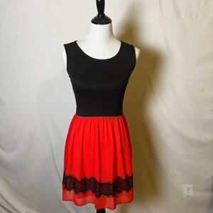 Sweet Storm red and black dress